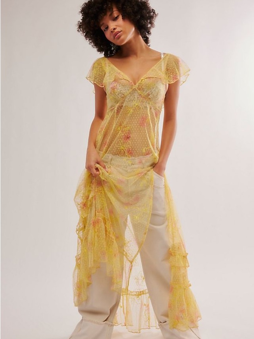 FREE PEOPLE Postcard From Paris Maxi / Jojoba Combo NWOT